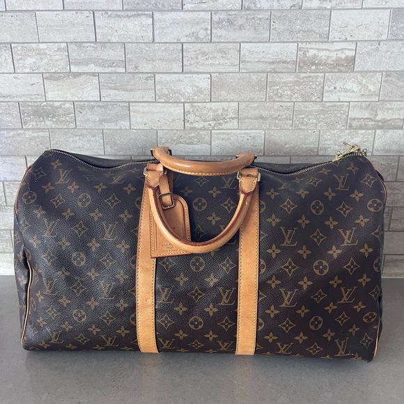 EUC Louis Vuitton Keepall 55 Brown Monogram Duffel Bag - Picture 1 of 17
